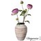 Uniquewise 8" Ceramic Rustic Vintage Decorative Vase Natural Pottery Jar for Fresh & Dried Flower Table Centerpiece Farmhouse Shelf Decor Living Room Accent Mantel Entryway Wedding & Housewarming Gift